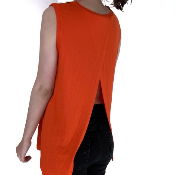 MICHAEL Michael Kors Tops - MICHAEL Michael Kors Open Back Orange Top
